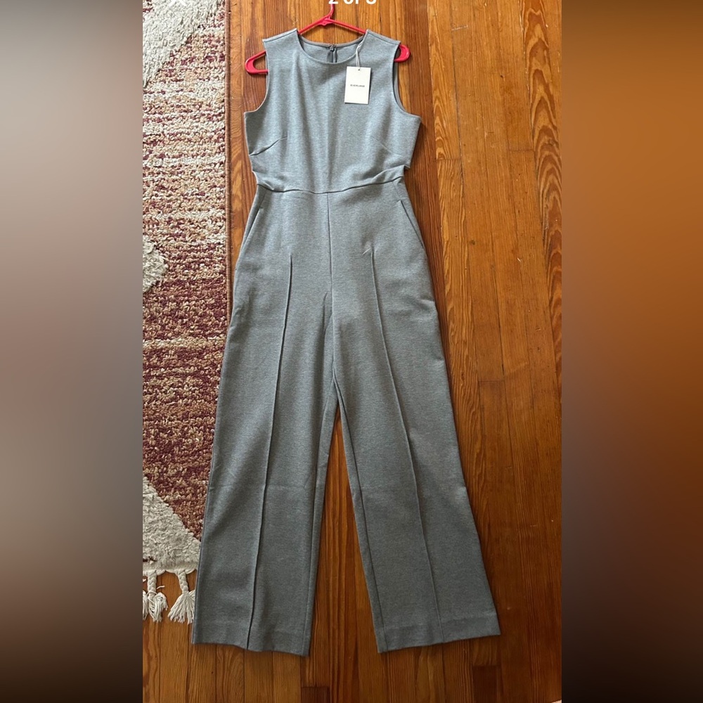 Everlane Classic Gray Sleeveless Jumpsuit